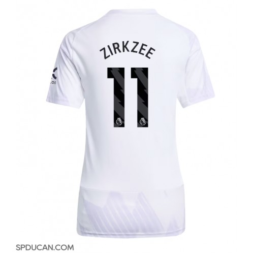 Zenski Nogometni Dres Manchester United Joshua Zirkzee #11 Gostujuci 2025-26 Kratak Rukav